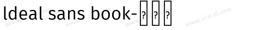 ldeal sans book字体转换